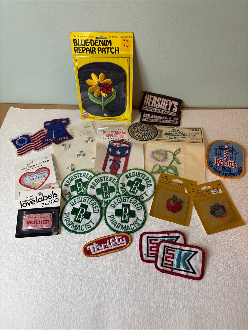 Assorted Lot of Vintage Sew On & Iron On Patches